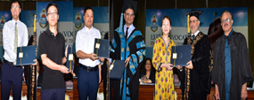 Five Chinese receive PhD degrees in PU Convocation - PU VC stresses promotion of education and research