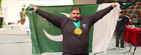Honor for PU, Pakistan - PU lecturer wins 4 gold medals in Asian Powerlifting Championship